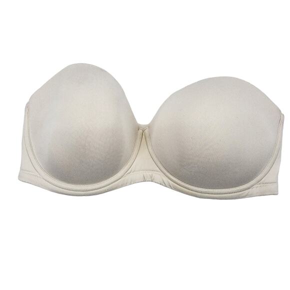 Wacoal Red Carpet Strapless White Full Coverage Underwire Bra Size 40DDD - Picture 1 of 3